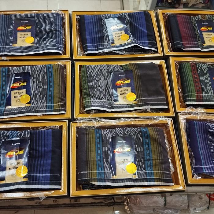 Sarung Atlas Motif Kembang Dobby Grosiran harga super murah