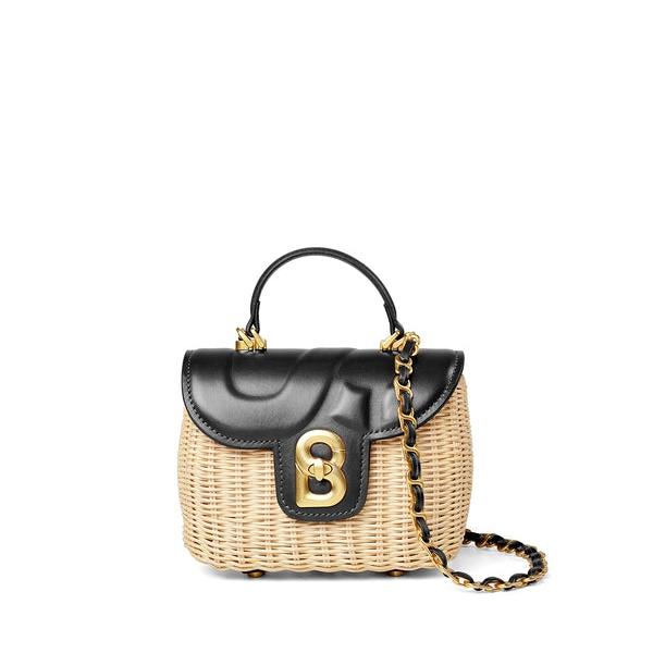 BUTTONSCARVES Alma Rattan Bag Small Tas Selempang Wanita - Black
