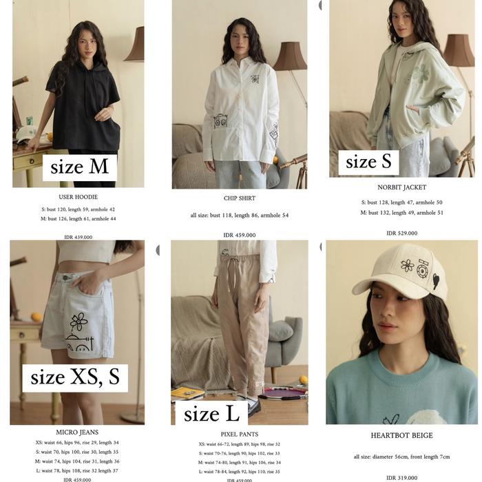 eunoia x Robokite Garage SALE - User Hoodie Top Black size M, Chip Shirt White, Norbit Jacket Green 