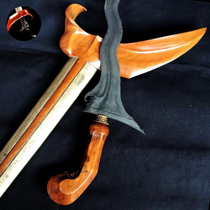 Keris Kantar Pamor Wos Wutah Ceprit Tangguh Majapahit Akhir Sepuh Tua
