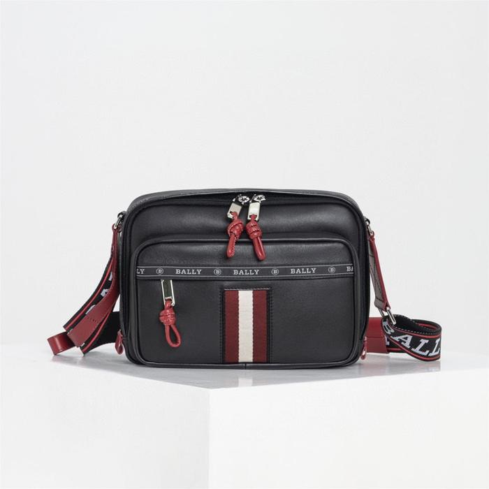 (SIAP DIKIRIM) Tas Bally Hobs Leather CrossBody Bag In Black Original
