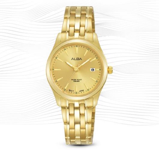 ALBA ORIGINAL JAM WANITA GOLD/EMAS ALBA ORIGINAL AH7BN6X1 AH7B AH7BN6 AH7 JAM TANGAN WANITA GOLD/EMA