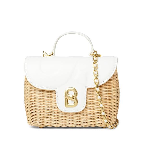 BUTTONSCARVES Alma Rattan Bag Medium Tas Selempang Wanita - White