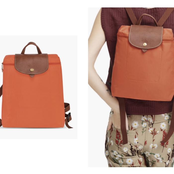 Longchamp lepliage original backpack orange/longchamp original