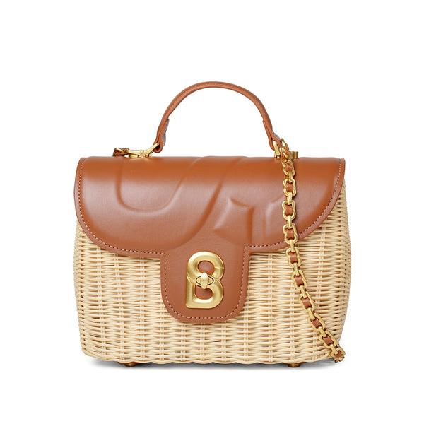 BUTTONSCARVES Alma Rattan Bag Medium Tas Selempang Wanita - Caramel
