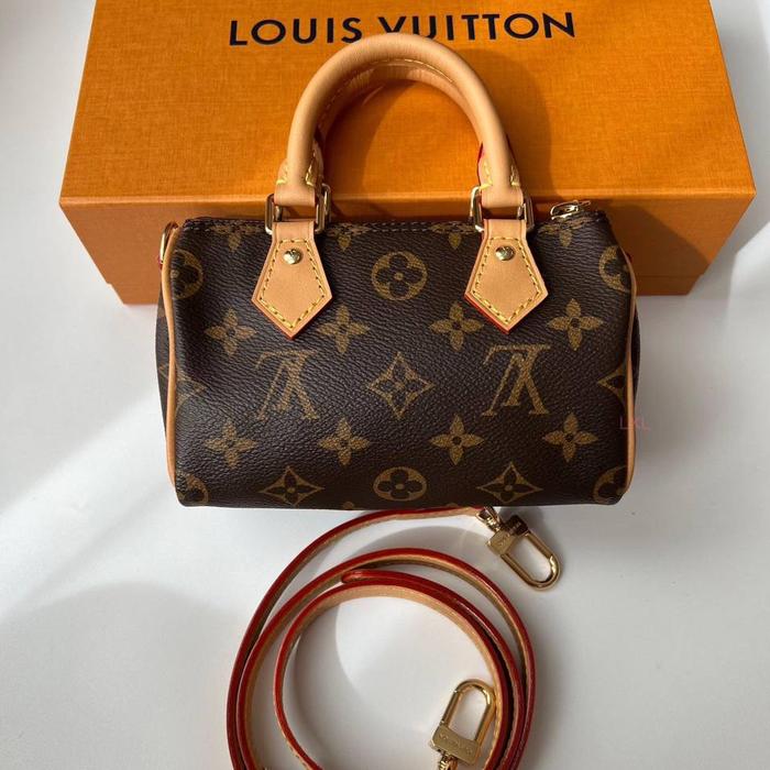 Louis Vuitton LV nano speedy with adjustable strap