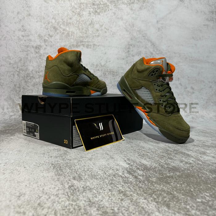 Air Jordan 5 Retro Olive 2024 GS - 440888-308 - 100% Original