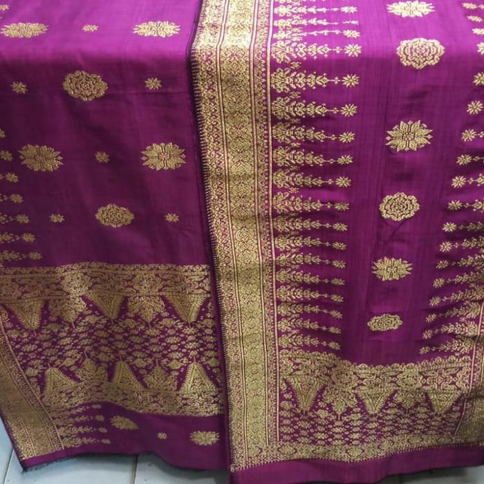 Songket Cantik Manis Palembang Gebeng Ungu Magenta 06052024