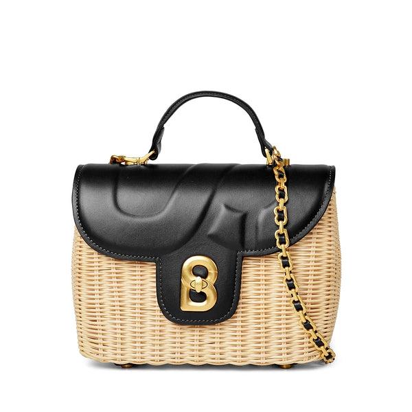 Tas Wanita BUTTONSCARVES Alma Rattan bag Medium - Black