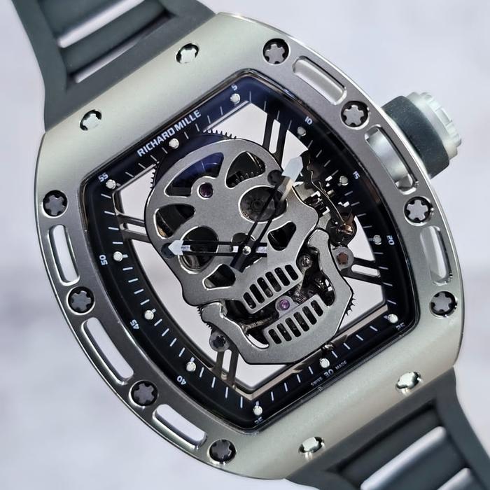 Jam tangan Automatic Swiss Tourbillon RM 052 Skull Titanium fullset