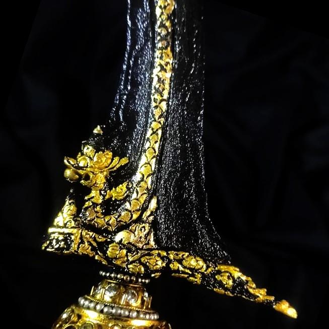 Keris Naga Pandawa Kinatah Emas Tangguh Majapahit Original Sepuh Kuno