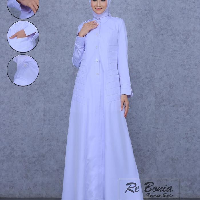 gamis putih seragam perawat seragam dinas kesehatan baju putih seragam putih gamis muslimah seragam 