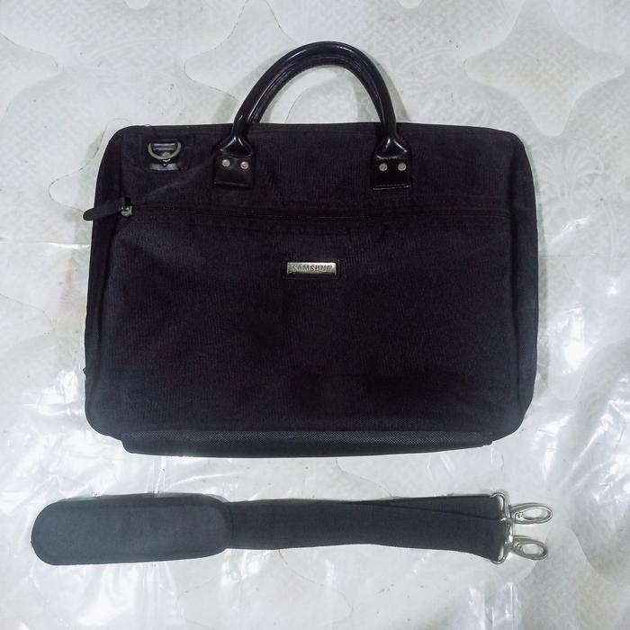 [Preloved] Tas Laptop/Briefcase Samsung Original Warna Hitam