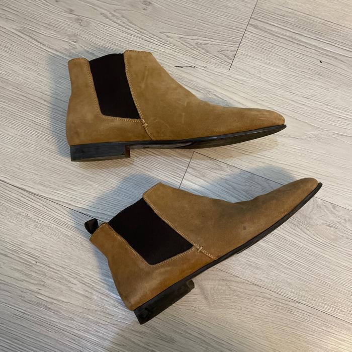 zara chelsea boots suede