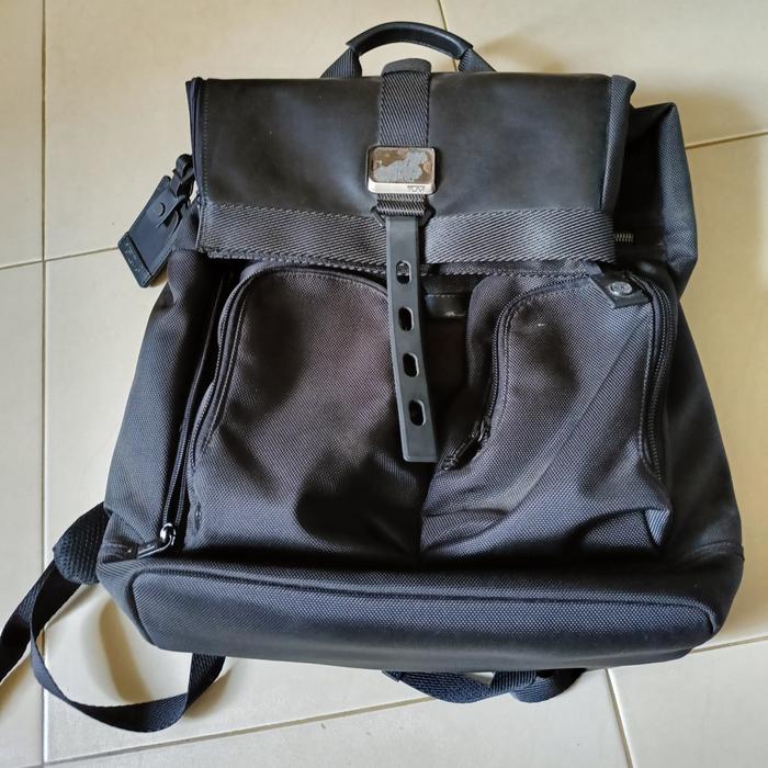 Tas backpack  TUMI  Alpha Bravo Alpha Bravo Roll top black nylon