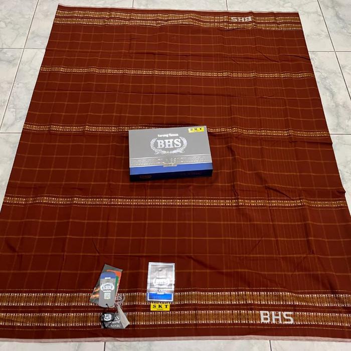 sarung goyor tenun bhs clasic skt silver tumpal garis