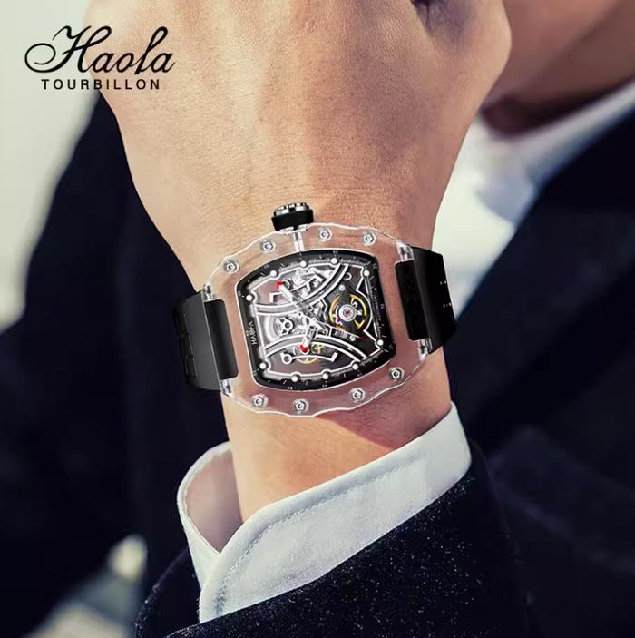 HAOFA TOURBILLON 2325 WATCH CRYSTAL - Black