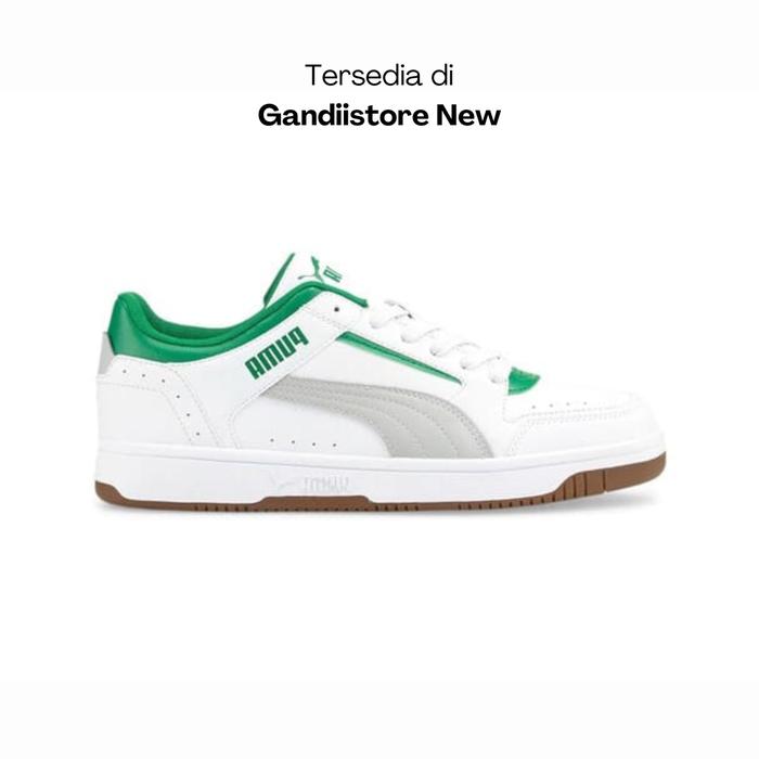 Sepatu Sneakers Pria Puma Rebound Joy Low 380747 08 White Green Men