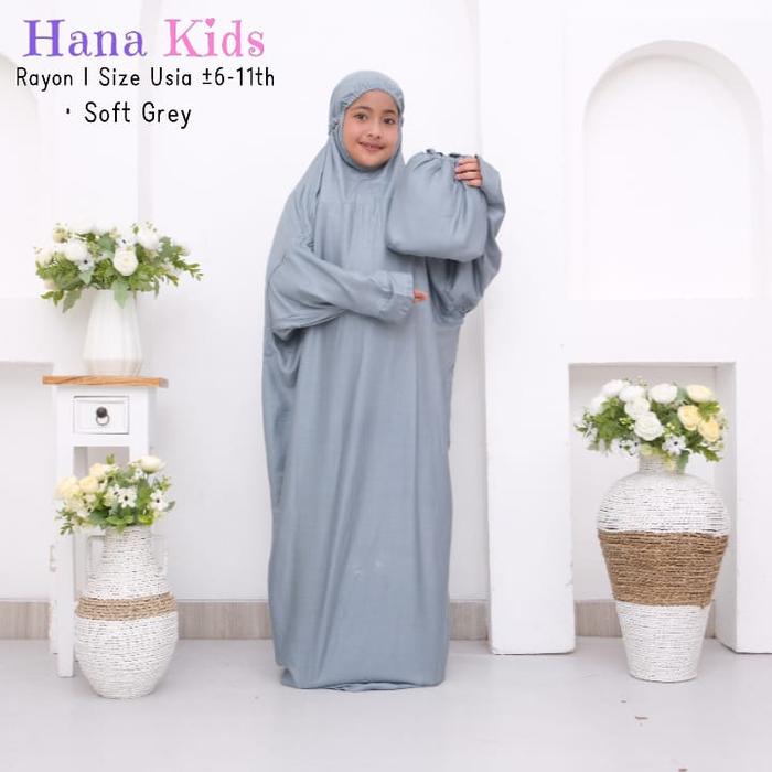 Mukena Terusan Anak SD bahan rayon free tas