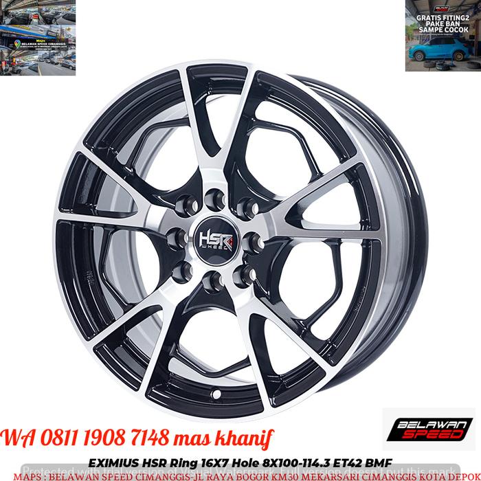 Velg mobil hsr eximius ring 16 r16 Mitsubishi Attrage Delica D:2 eK Space ek Space Custom ek Wagon a
