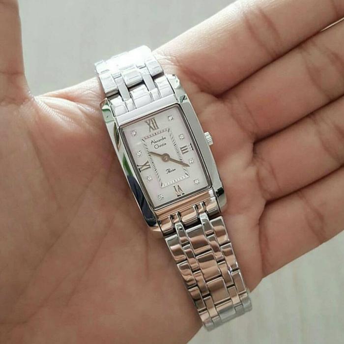 Jam Tangan Alexandre Christie 2576 Ladies Silver Original
