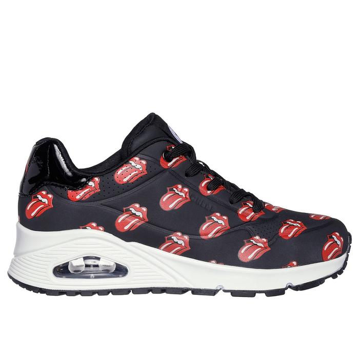 SEPATU SKECHERS SIZE 37 ROLLING STONE BLACK RED UNO-SAY IT LOUD 177964/BKRD