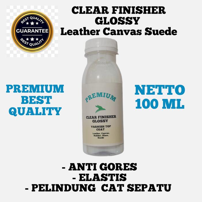 Clear finisher varnish Cat Sepatu Lukisan Kanvas Leather
