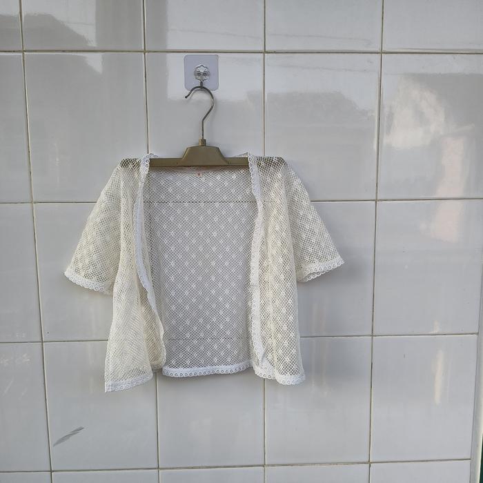 Outer rajut anak perempuan usia 8-10 th - cardigan anak second preloved murah import