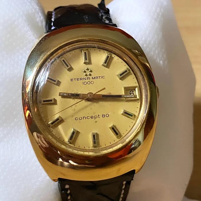 Jam tangan vintage Eterna matic 1000 Concept 80