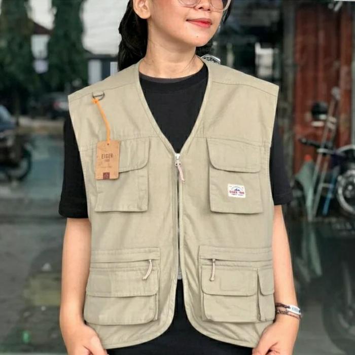 vest rompi wanita ZAMORA UTILITY WS Art.918171 Color :browen & khaki