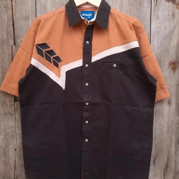 kemeja wrangler western size XL second no momotaro iron heart samurai evisu