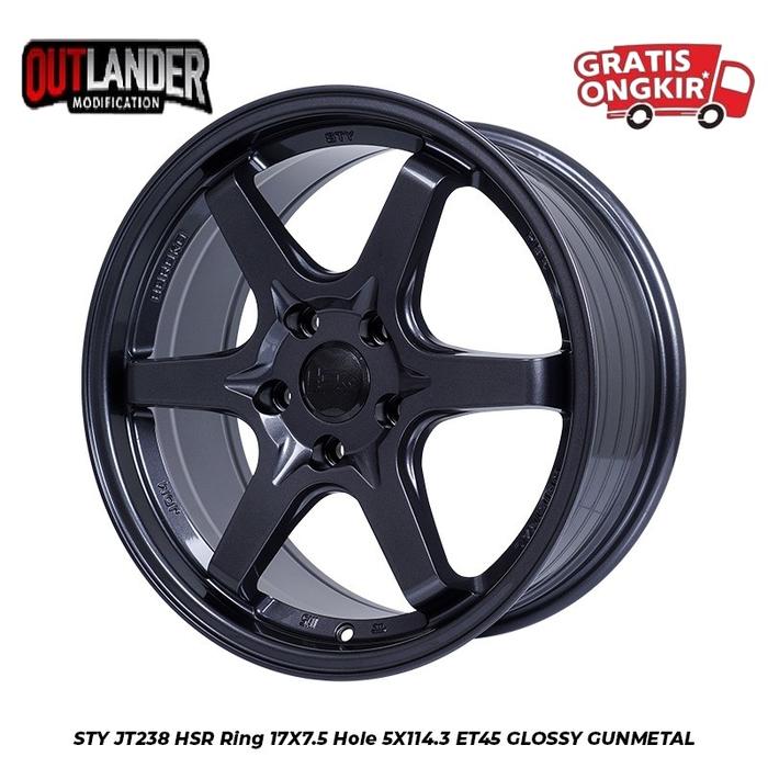 Velg Mobil Stream Odyssey Xpander Juke Ring 17 Hsr Wheel Sty Gun Metal