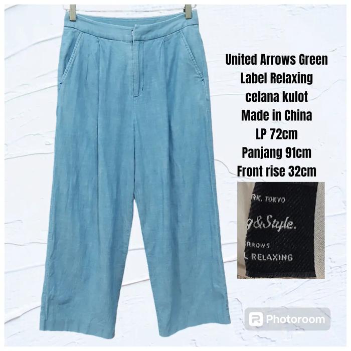 United Arrows Green Label Relaxing celana kulot