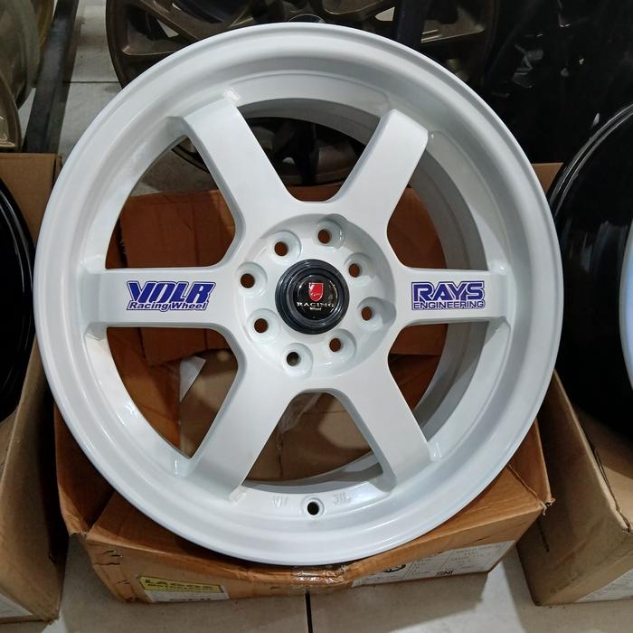 Velg TE37 VOLK RAYS R16X7 PCD 4X100 DAN 4X114,3 ET42 WHITE