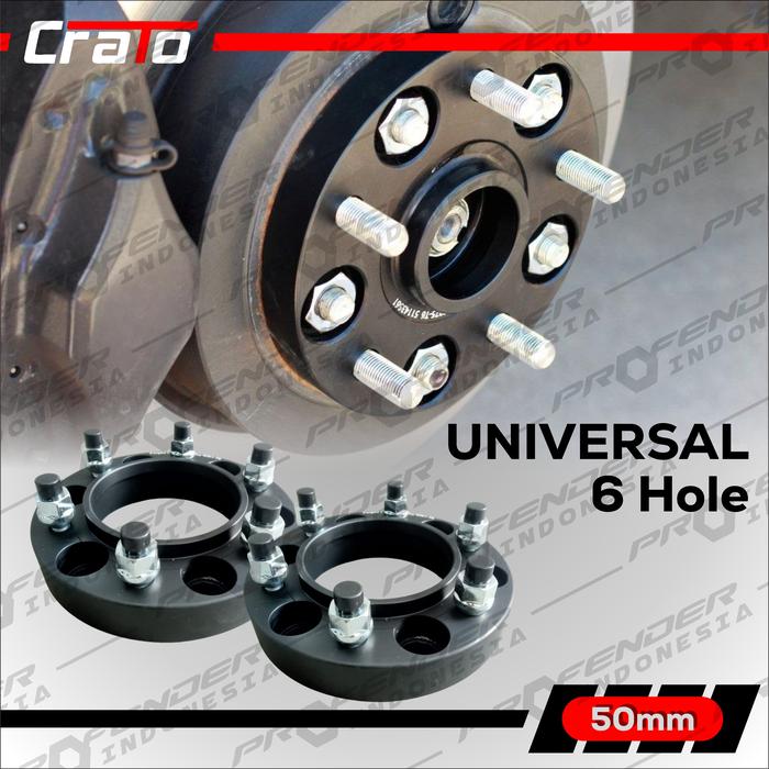 Wheel Adaptor Velg Aluminium - 6 Hole - Universal - 6-139.7-108 20mm 30mm 50mm - Colorado Trailblaze