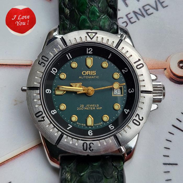 Jam tangan Oris diver/ vintage