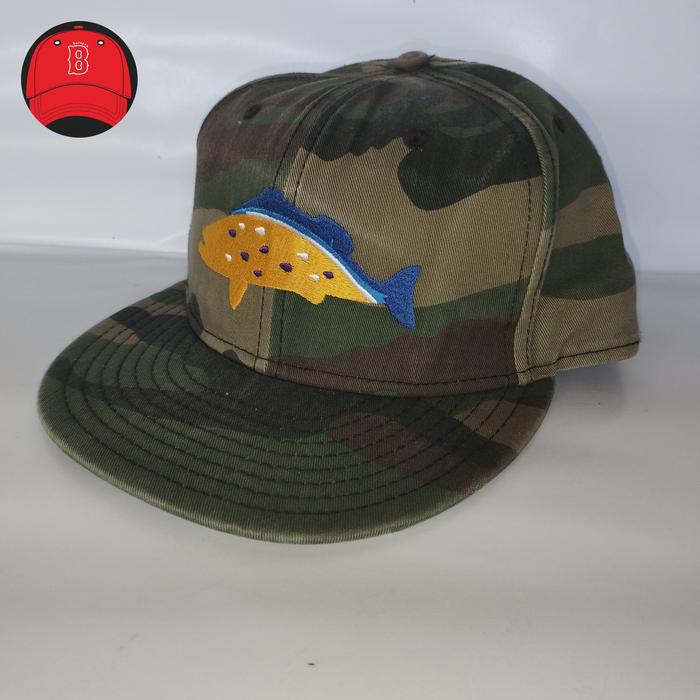 Topi New Era loreng ikan original seken prelove original ori