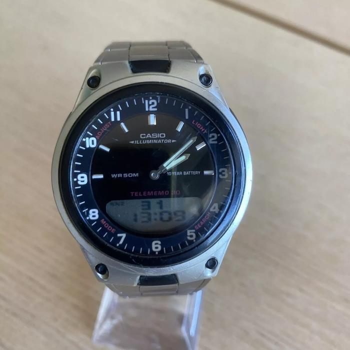 jam Casio AW-80 illuminator