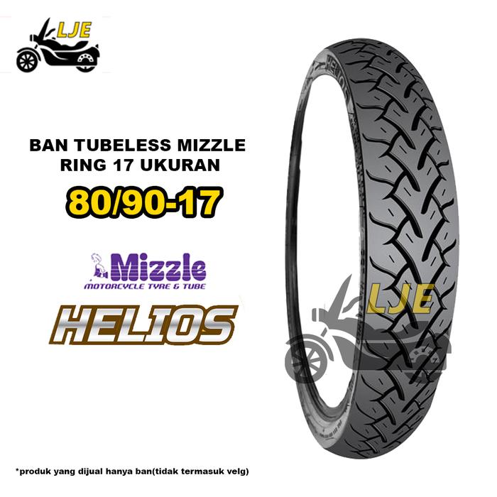 ban motor ring 17 tubeless 80/90-17 Mizzle Helios Tubeless
