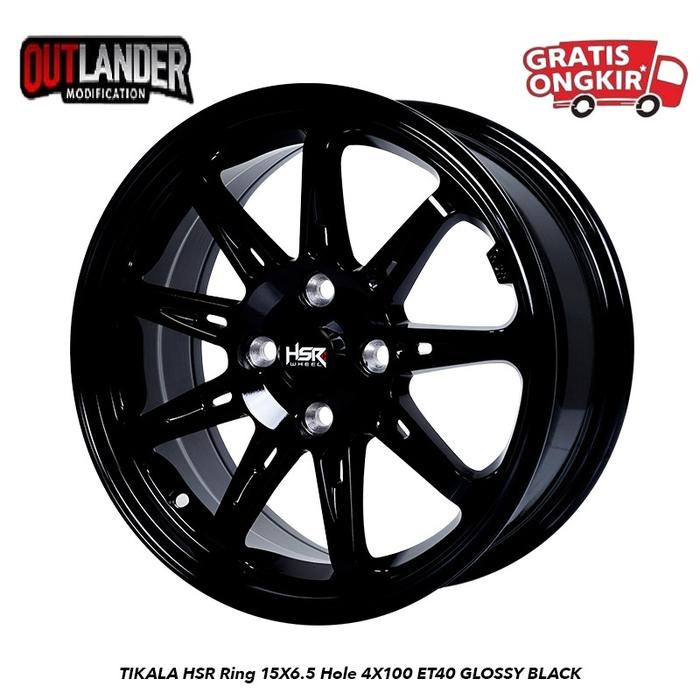 Velg Mobil Brio Agya Ayla Yaris Freed Ring 15 Hsr Wheel Tikala Hitam