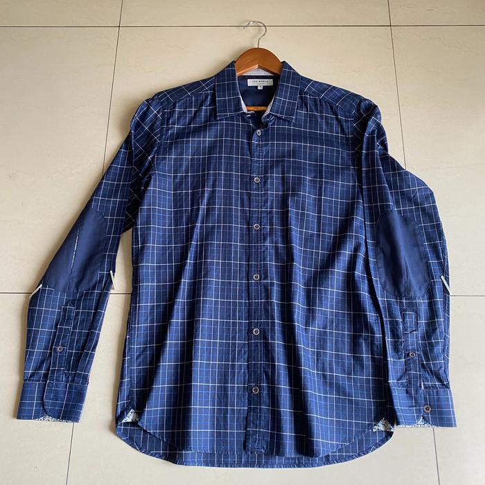 Ted Baker Shirt - Blue - Kemeja Pria - Medium (3)
