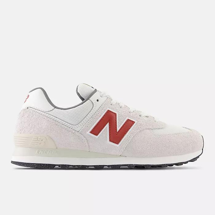 NB 574 White/Red/Grey U574SOR ORIGINAL 100%