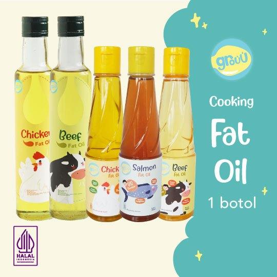 Grouu - Fat Oil / Minyak Lemak - MPASI BB Booster (Lemak Ayam, Lemak Sapi , Minyak Kelapa, Chicken F