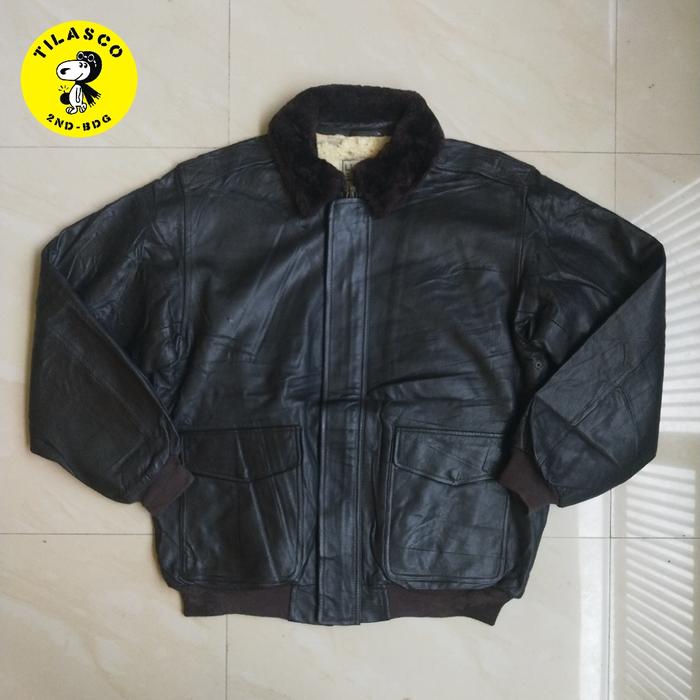 jaket kulit pilot bomber a2