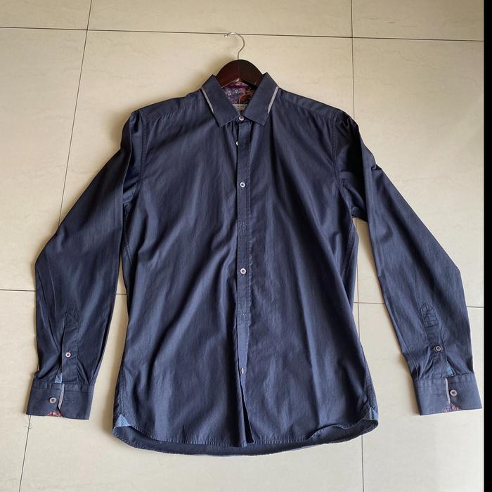Ted Baker Shirt - Black - Kemeja Pria - Medium (3)