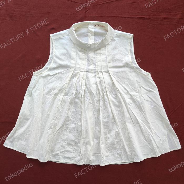 UNIQLO MARNI PLEATED SLEEVELESS BLOUSE COTTON BKN ISSEY MIYAKE NENET MAISON MARGIELA CDG
