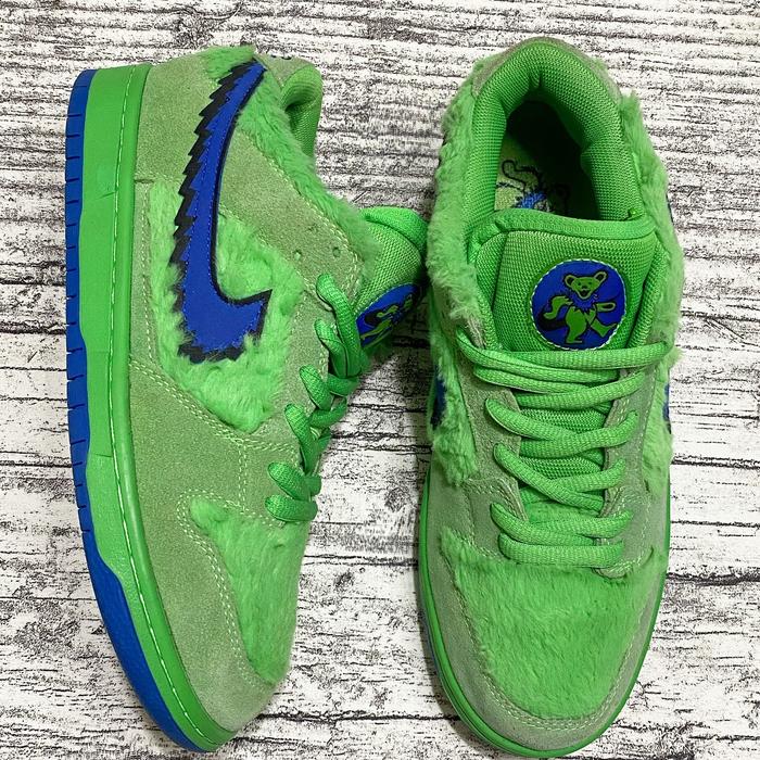 Sepatu SB Dunk Low Pro Grateful Dead "Green Bears" Second - Size 41