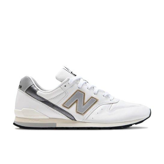 Sepatu Pria New Balance 996 Classic Leather White/Silver Original
