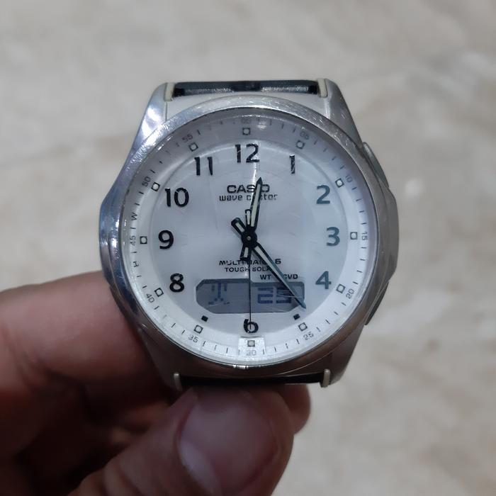 Casio Wave Ceptor Tough Solar WVA-M630 Jam Pria Anadigi Multi Band 6 Rare Original Murah No Seiko Ci