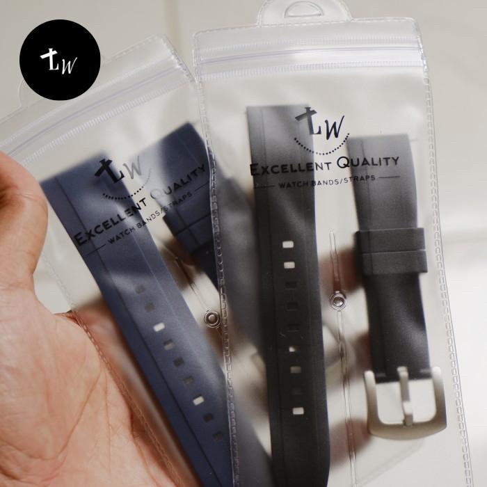 TALI JAM TANGAN RUBBER STRAP SEIKO 22MM,24MM Hijau (STRAIGHT ENDS)